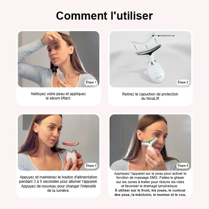 NivaLift | Appareil liftant visage + 1 SÉRUM OFFERT - Nexalias